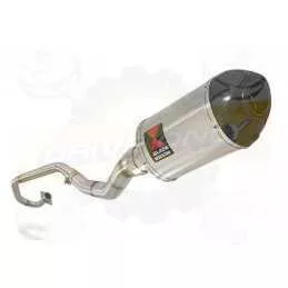 WR 125 R/X 2009/2016 De-cat Exhaust System with 200mm Oval Stainless Steel silencer + Carbon Tip