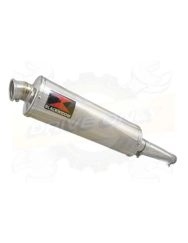 GSXR 600 K8 K9 L0 08 09 10 Tube de raccord & Kit Silencieux Ovale en Inox 400mm