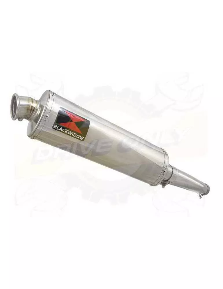GSXR 600 K8 K9 L0 08 09 10 Tube de raccord & Kit Silencieux Ovale en Inox 400mm