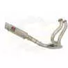 KLE 650 VERSYS 2007-2014 Low Level De Cat Exhaust System + 230mm Round GP Style Stainless Steel Silencer