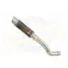Z800 ZR800A Z800E 13 14 15 16 Tube de raccord et Silencieux Rond GP Style en Carbone + Canule en Titane 230mm