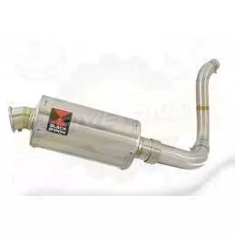 KTM 125 Duke 2011-2016 Silencieux Kit / Silencieux Ovale en Inox 230mm 