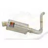 KTM 125 Duke 2011-2016 Silencieux Kit / Silencieux Ovale en Inox 230mm 