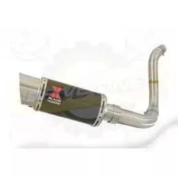 KTM 125 Duke 2011-2016 Silencieux Kit / Silencieux Rond en Carbone 200mm 