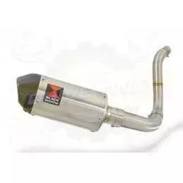 KTM 125 Duke 2011-2016 Silencieux Kit / Silencieux ovale en Inox + Canule en Carbone 200mm 