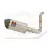 KTM 125 Duke 2011-2016 Silencieux Kit / Silencieux ovale en Inox + Canule en Carbone 200mm 