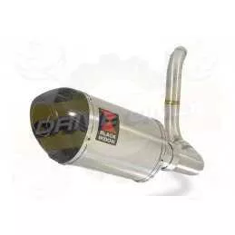 KTM 125 Duke 2011-2016 Silencieux Kit / Silencieux ovale en Inox + Canule en Carbone 200mm 