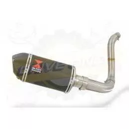 KTM 125 Duke 2011-2016 Silencieux Kit / Silencieux ovale en Carbone 200mm 