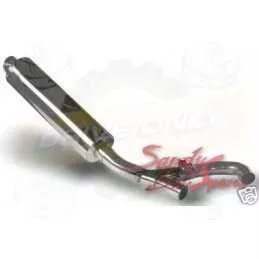 ZZR400 ZZR 400 4-2-1 exhaust silencer kit with 400mm oval stainless steel silencer