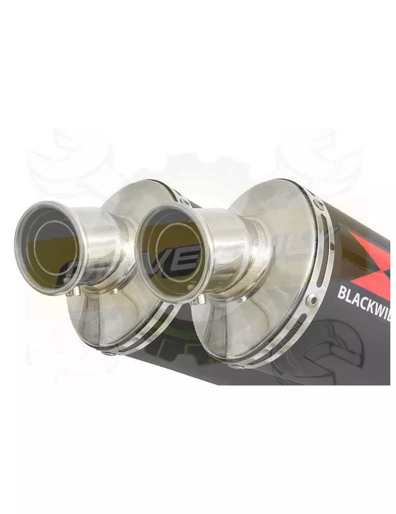 Sl 1000 Falco  1999 - 2005   4-2 Exhaust tube de raccords & Silencieuxs Rond Noir Stainless 400mm