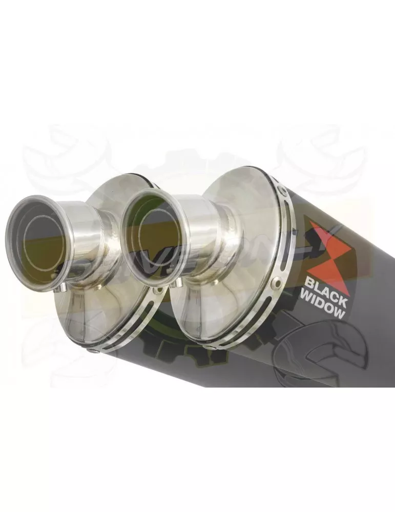 Sl 1000 Falco  1999 - 2005   4-2 Exhaust tube de raccords & Silencieuxs Ovale Noir En Inox 230mm