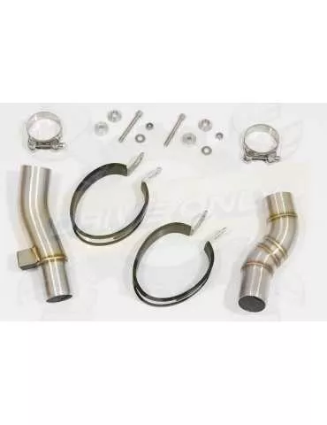 Sl 1000 Falco  1999 - 2005   4-2 Exhaust tube de raccords & Silencieuxs Ovale Noir En Inox 230mm