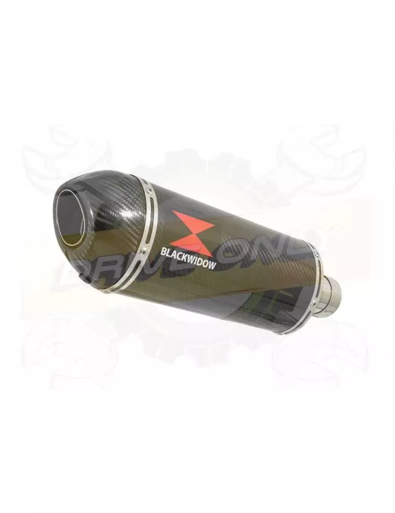 VFR800F VFR 800 2014-2017 (RC79) Exhaust tube de raccord et Ovale En Carbone Silencieux + Carbon Tip 300mm