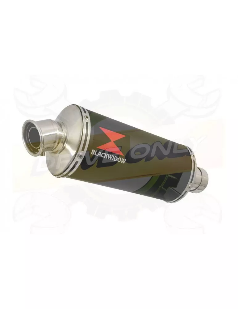 VFR800F VFR 800 2014-2017 (RC79) Exhaust tube de raccord et Ovale Noir Silencieux En Inox 300mm