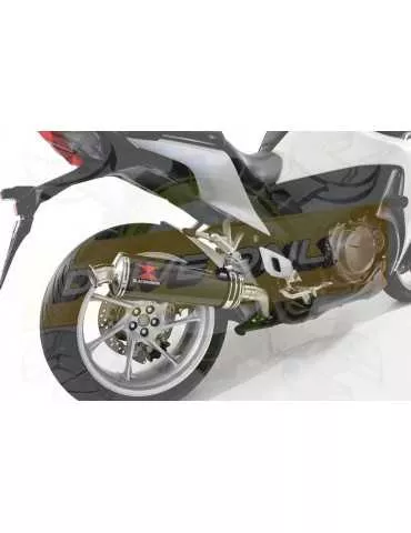 VFR1200F / VFR 1200 2010-2016  Exhaust tube de raccord et Ovale En Carbone Silencieux 400mm