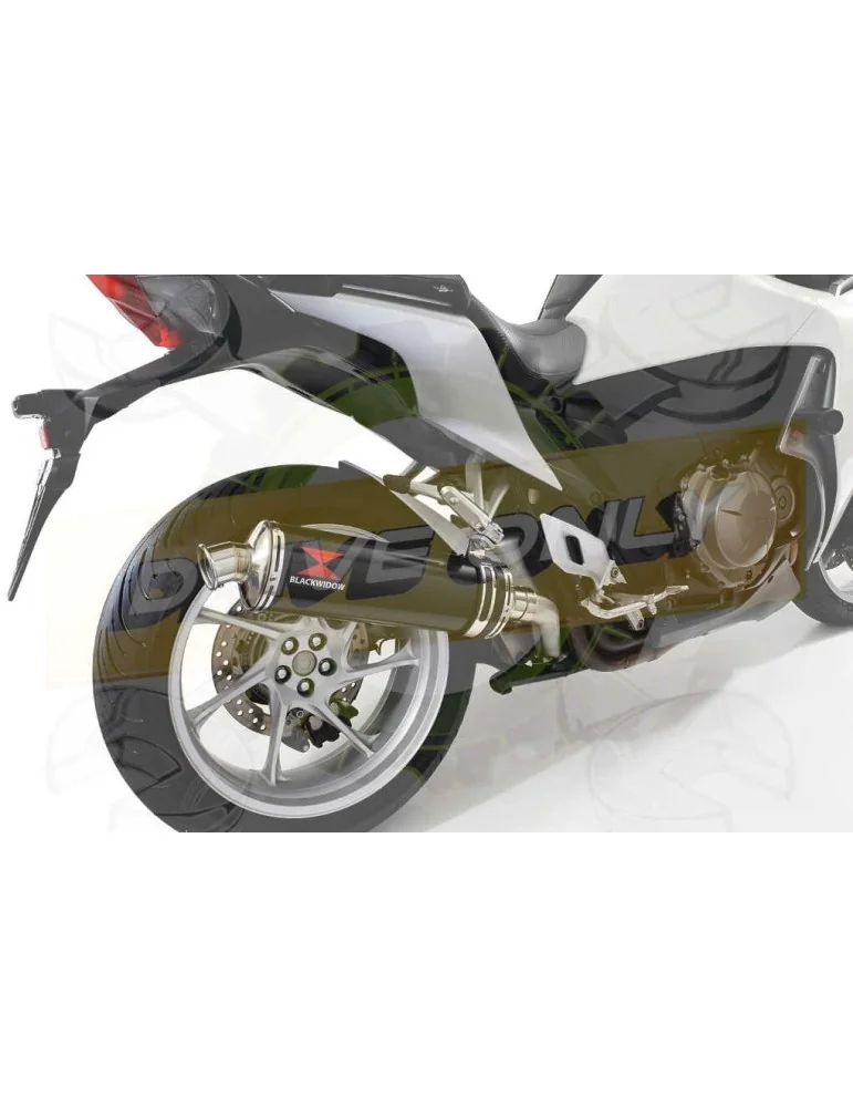 VFR1200F / VFR 1200 2010-2016  Exhaust tube de raccord et Ovale Noir Silencieux En Inox 400mm