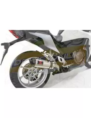 VFR1200F / VFR 1200 2010-2016  Exhaust tube de raccord et Ovale Silencieux En Inox + En Carbone Tip 300mm