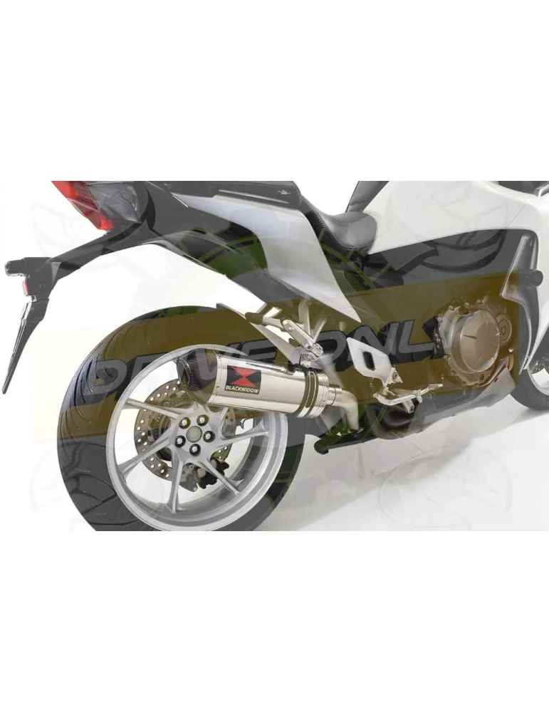 VFR1200F / VFR 1200 2010-2016  Exhaust tube de raccord et Ovale Silencieux En Inox + En Carbone Tip 300mm
