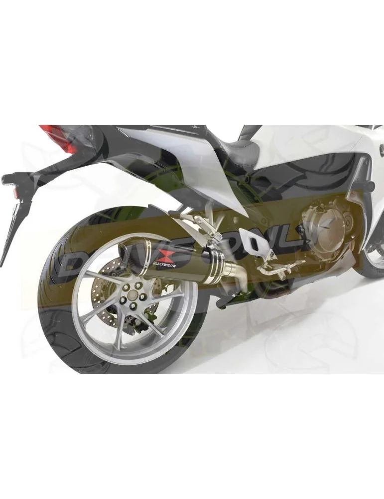 VFR1200F / VFR 1200 2010-2016  Exhaust tube de raccord et Ovale En Carbone Silencieux + Carbon Tip 300mm