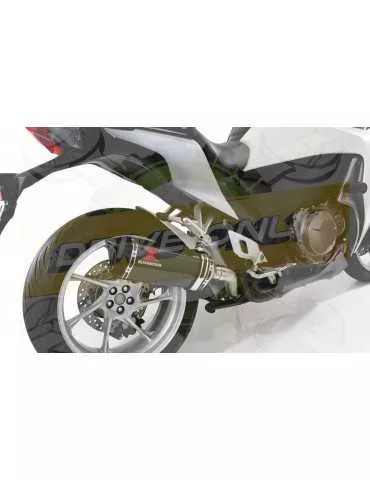 VFR1200F / VFR 1200 2010-2016  Exhaust tube de raccord et Hexagonale En Carbone Silencieux + Carbon Tip 300mm