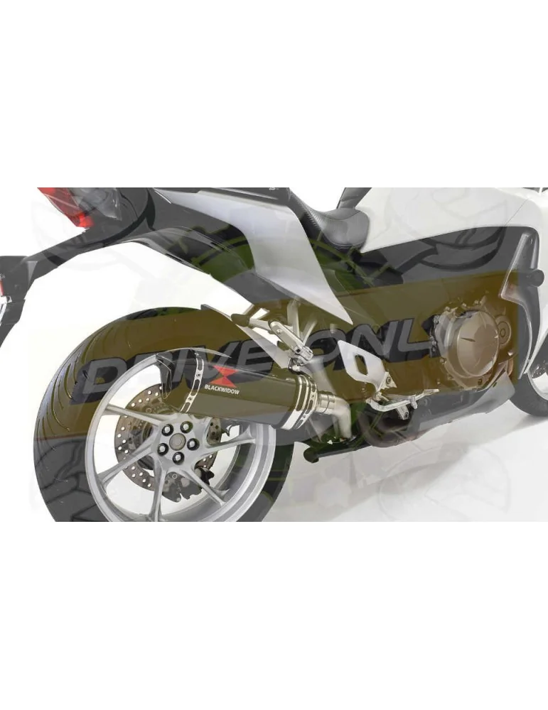 VFR1200F / VFR 1200 2010-2016  Exhaust tube de raccord et Hexagonale En Carbone Silencieux + Carbon Tip 300mm