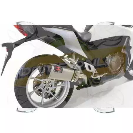 VFR1200F / VFR 1200 2010-2016  Exhaust tube de raccord et Tri Ovale steel Silencieux + carbon tip 250mm