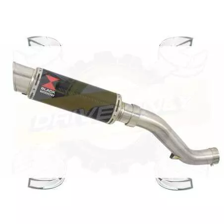 VFR1200F / VFR 1200 2010-2016  Exhaust tube de raccord et Silencieux GP Rond En Carbone 230mm