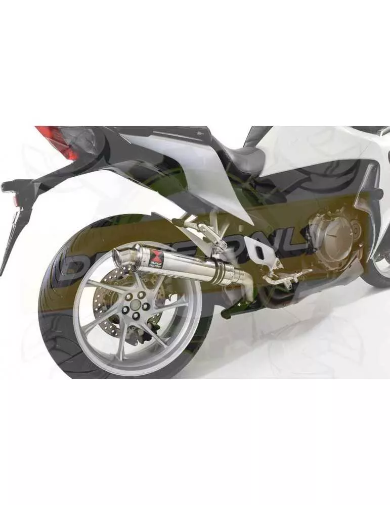 VFR1200F / VFR 1200 2010-2016  Exhaust tube de raccord et Silencieux Rond Inox 350mm
