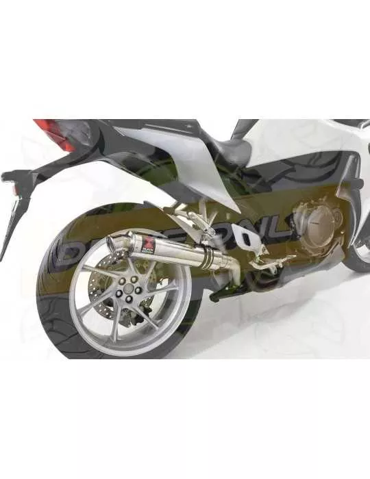 VFR1200F / VFR 1200 2010-2016  Exhaust tube de raccord et Silencieux Rond Inox 350mm