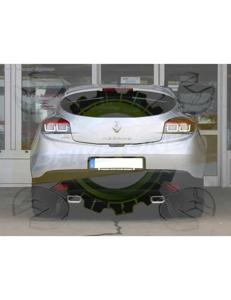Silencieux Ulter Sport 122-313/21-1 RENAULT Megane III Berline & Coupé 2008-2012  1.4 Tce / 1.6 16V / 2.0 Tce / 1.5 Dci / 1.9 Dc