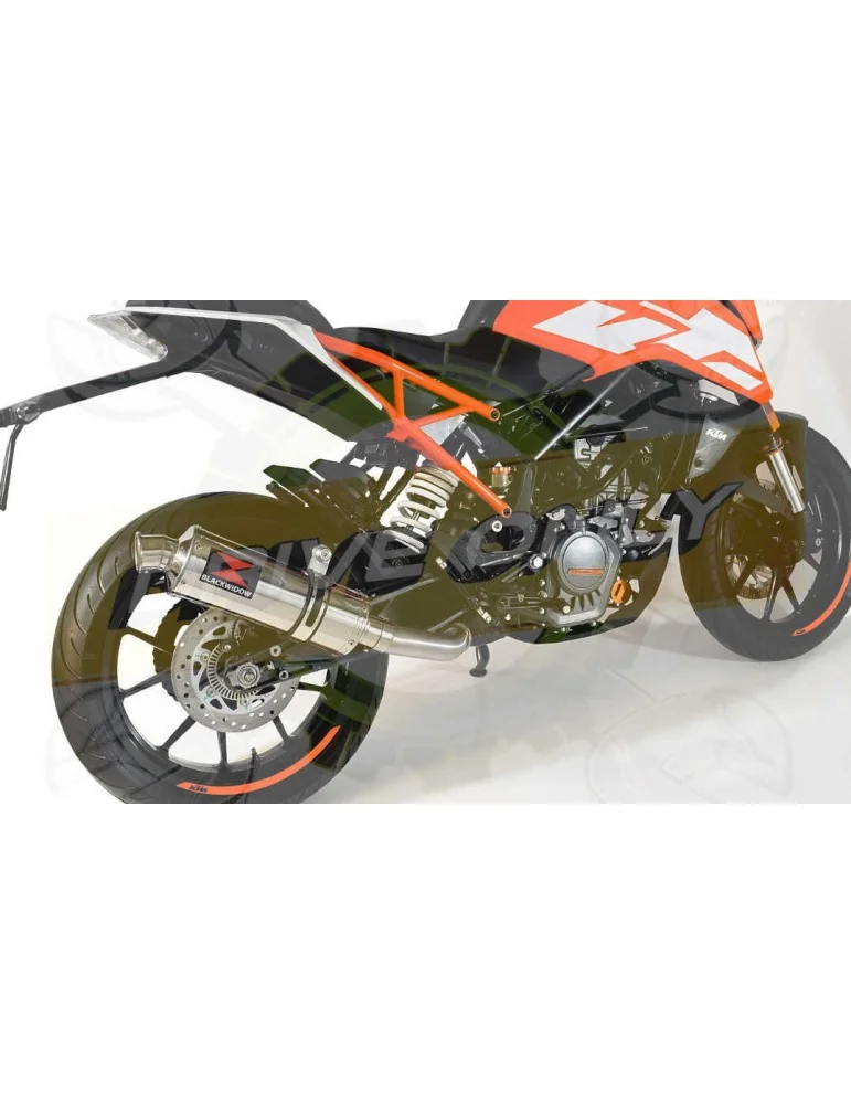 KTM 125 Duke 2017-2019  Silencieux Rond en Inox  300mm