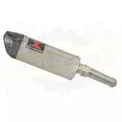 KTM 125 Duke 2017-2019  Silencieux TriOval en Inox  + Canule Carbone 300mm