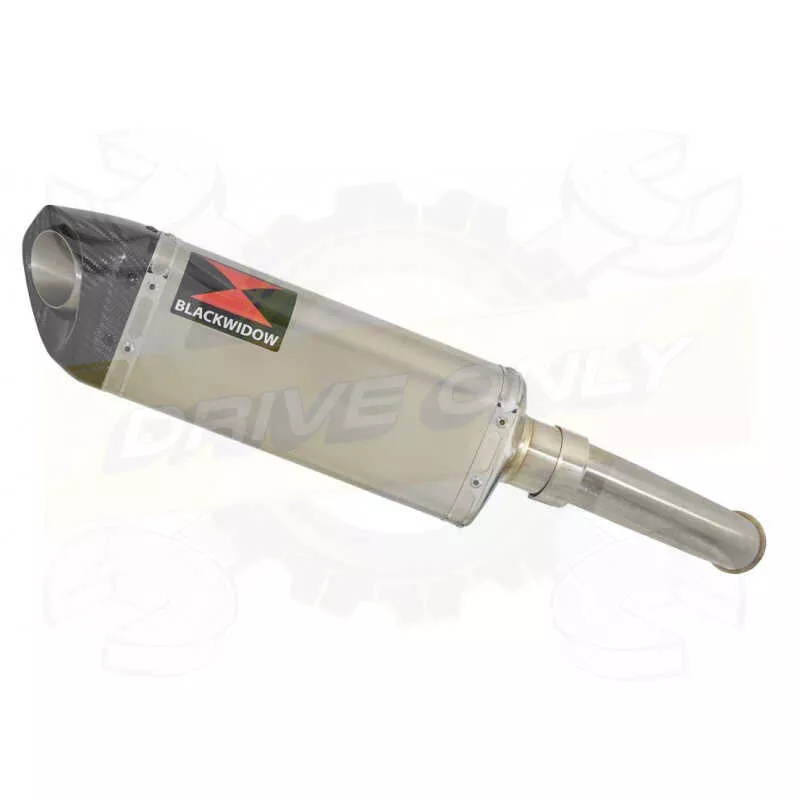 KTM 125 Duke 2017-2019  Silencieux TriOval en Inox  + Canule Carbone 300mm