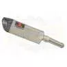 KTM RC 125 2017-2019  Silencieux Tri-Ovale en Inox  + Canule Carbone 300mm
