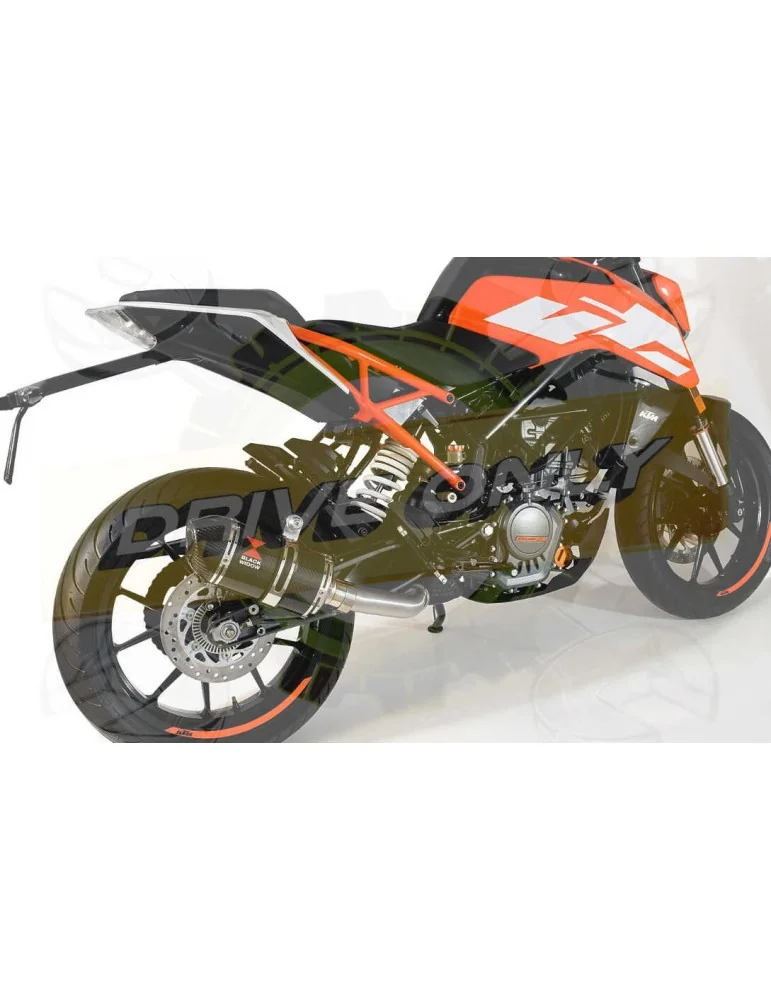 KTM 125 Duke 2017-2019  Silencieux en Carbone + CanuleCarbone  200mm