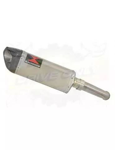 KTM 125 Duke 2017-2019  Silencieux TriOval en Inox  + Canule Carbone 300mm