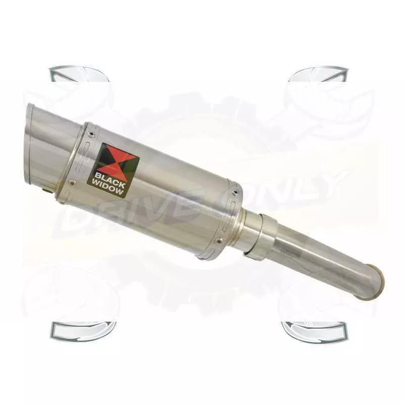 KTM 125 Duke 2017-2019  Silencieux Rond en Inox + Canule Carbone  200mm