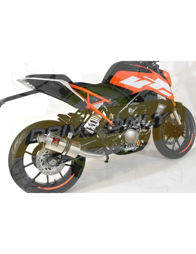 KTM 125 Duke 2017-2019  Silencieux Rond en Inox  230mm