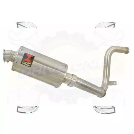 KTM RC 125 2017-2019 Ligne directe + Silencieux Rond en Inox  230mm