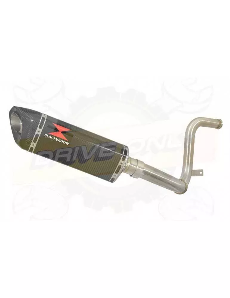 KTM RC 125 2017-2019 Ligne directe + Silencieux TriOval en Carbone + Canule Carbone 300mm