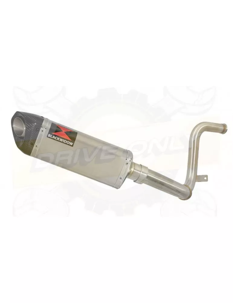 KTM RC 125 2017-2019 Ligne directe + Silencieux TriOval en Inox  + Canule Carbone 300mm