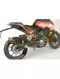 KTM 125 Duke 2017-2019  Silencieux Rond en Inox  Noir  300mm