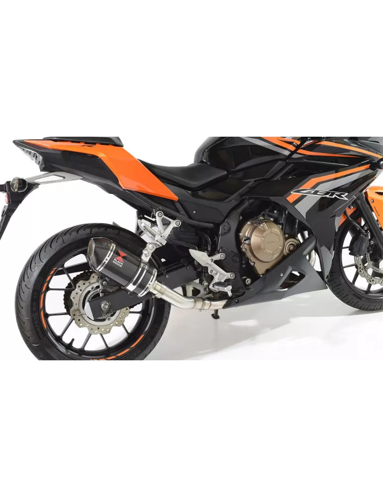 CBR500R 2016-2020 Silencieux Sport Ovale Carbone et Canule Carbone  200mm 