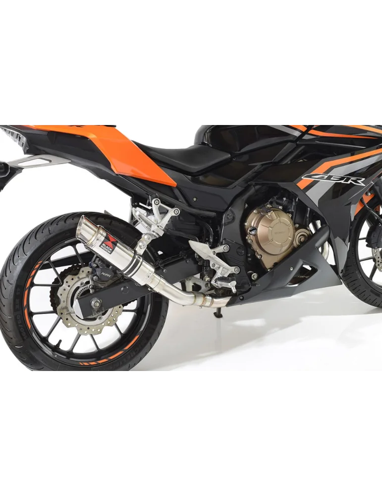 CBR500R 2016-2020 Silencieux Sport Rond  Inox 230mm 