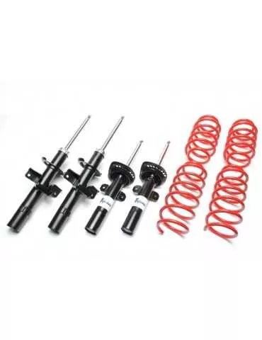 Kit Amortisseurs sport et Ressorts courts Ford Sierra Break avec ressorts avant coniques BNC/BNG  Rabaissement : 35/35mm