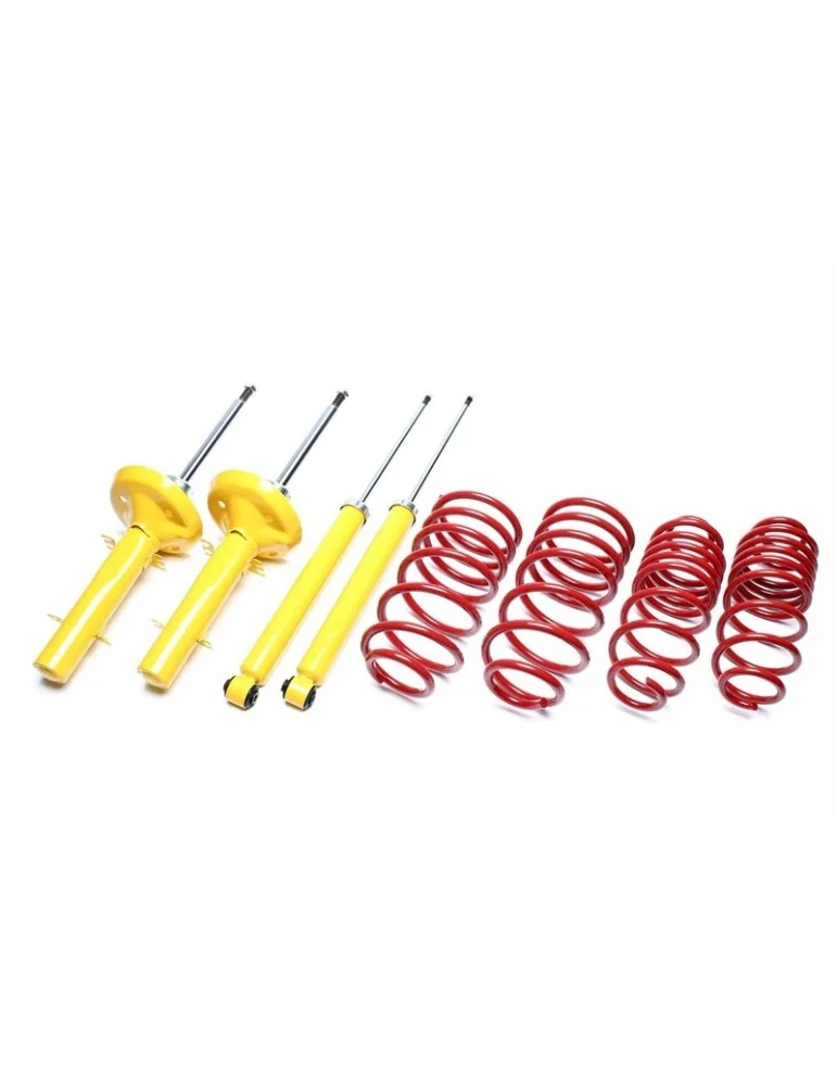 Kit Amortisseurs sport et Ressorts courts Honda Civic V, CRX III EG2-6/8+9/EH6/EJ1+2  Rabaissement : 40/40mm