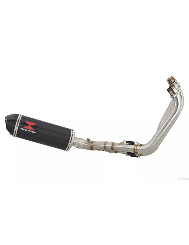 CBR650R 2019-2020 Ligne complète Collecteur/Decatalyseur/Silencieux Carbone Ovale 300mm
