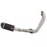 CBR650R 2019-2020 Ligne complète Collecteur/Decatalyseur/Silencieux Inox Noir / Carbone Ovale 200mm