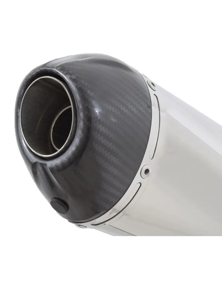 CBR650R 2019-2020 Ligne complète Collecteur/Decatalyseur/Silencieux Inox Noir / Carbone Ovale 200mm