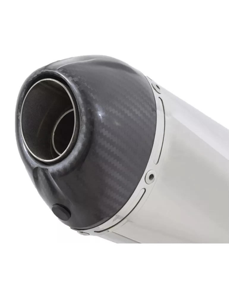 CBR650R 2019-2020 Ligne complète Collecteur/Decatalyseur/Silencieux Inox Noir / Carbone Ovale 200mm